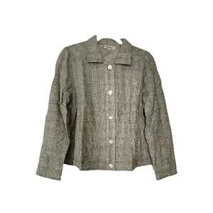 Monterey Bay‎ Sage Green Tweed Jacket Size 8 NWT
